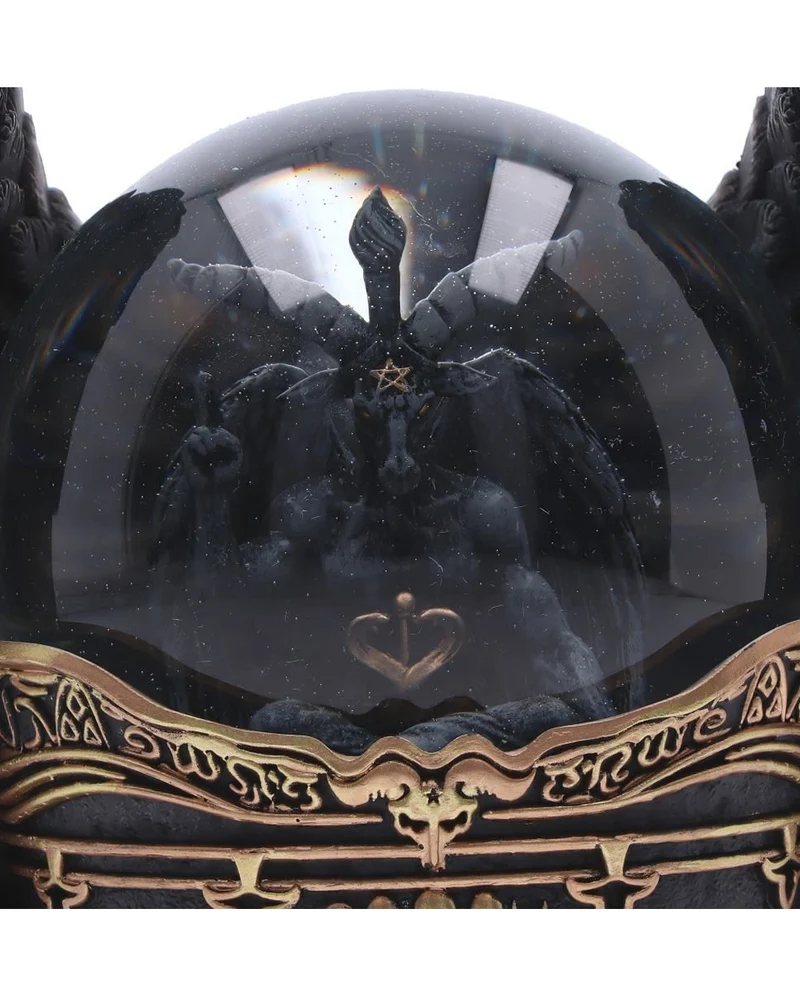 Antike Baphomet Schneekugel 22,5cm