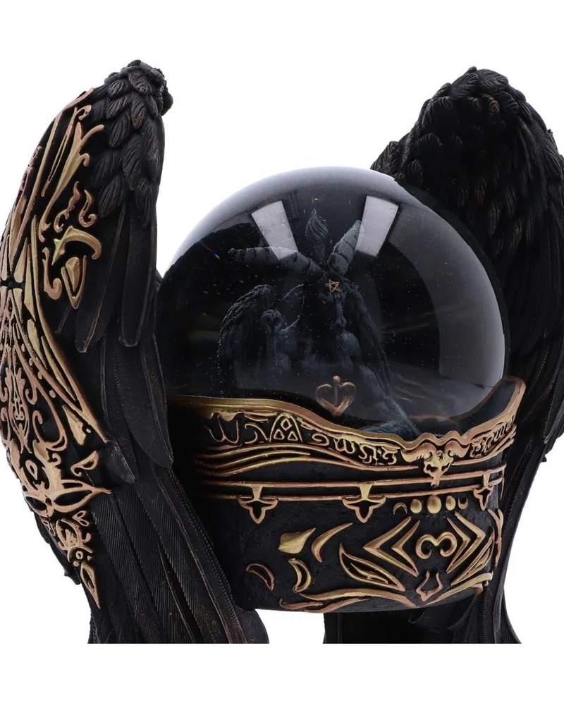 Antike Baphomet Schneekugel 22,5cm