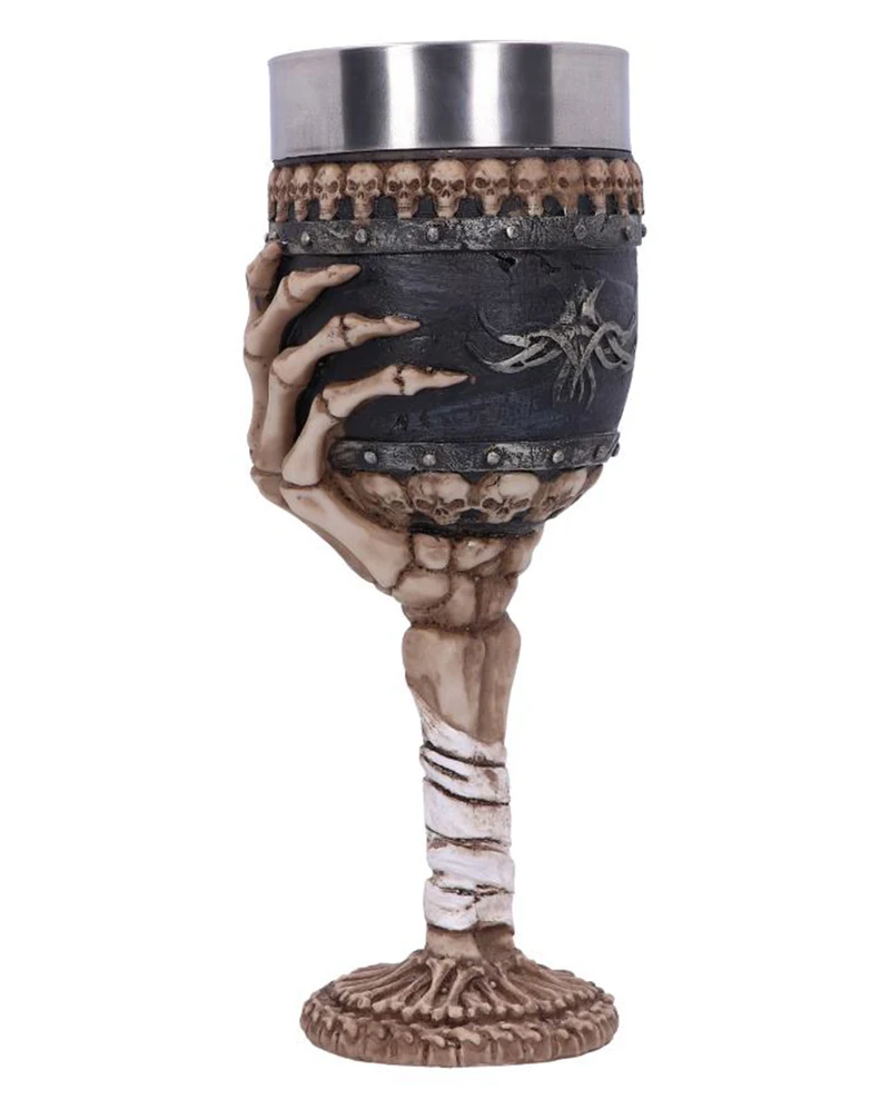 Skeletthand Kelch "Bitter Taste" 19cm