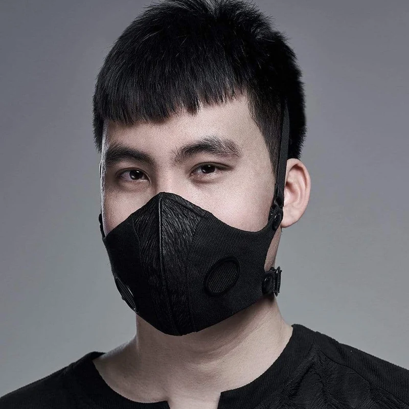Gotische elastische Masken Schwarz