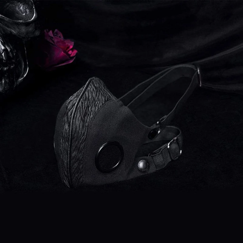 Gotische elastische Masken Schwarz