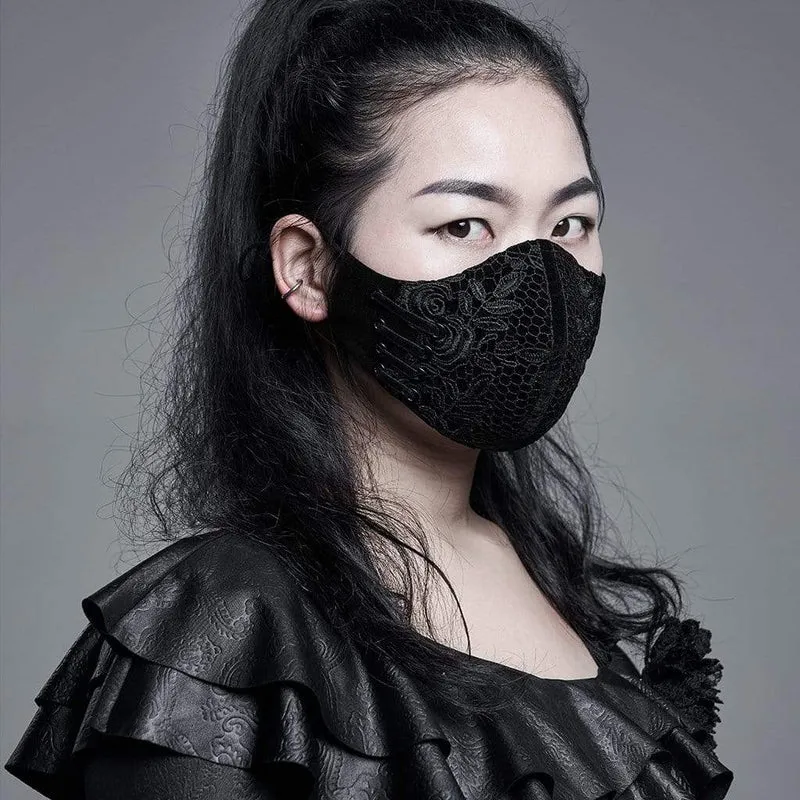 Gotische Jacquardmasken Rot
