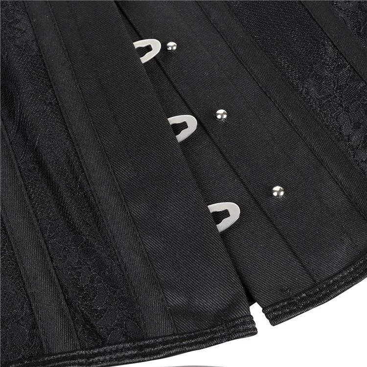 Frauen Gothic Floral Mesh Underbust Korsetts