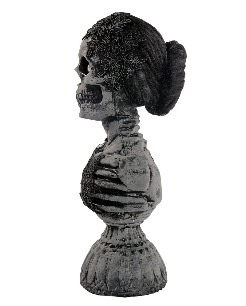 Spooky Geisterbüste "Lady Gruesome" mit Sound & Licht 38cm