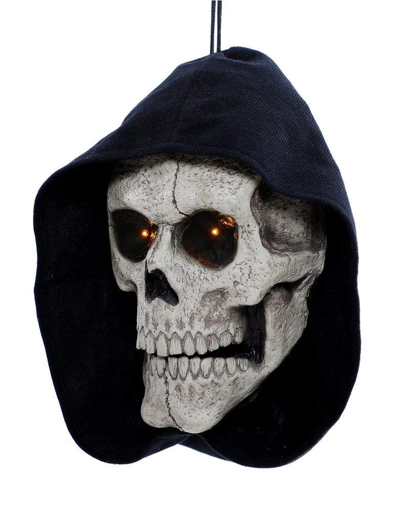 Sprechender Grim Reaper Schädel als Türklopfer