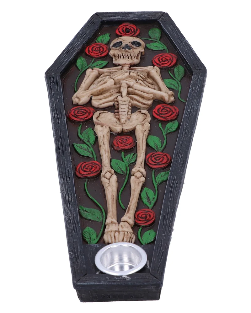 Rest in Roses Räucherstäbchen & Kegel Halter 21,5cm