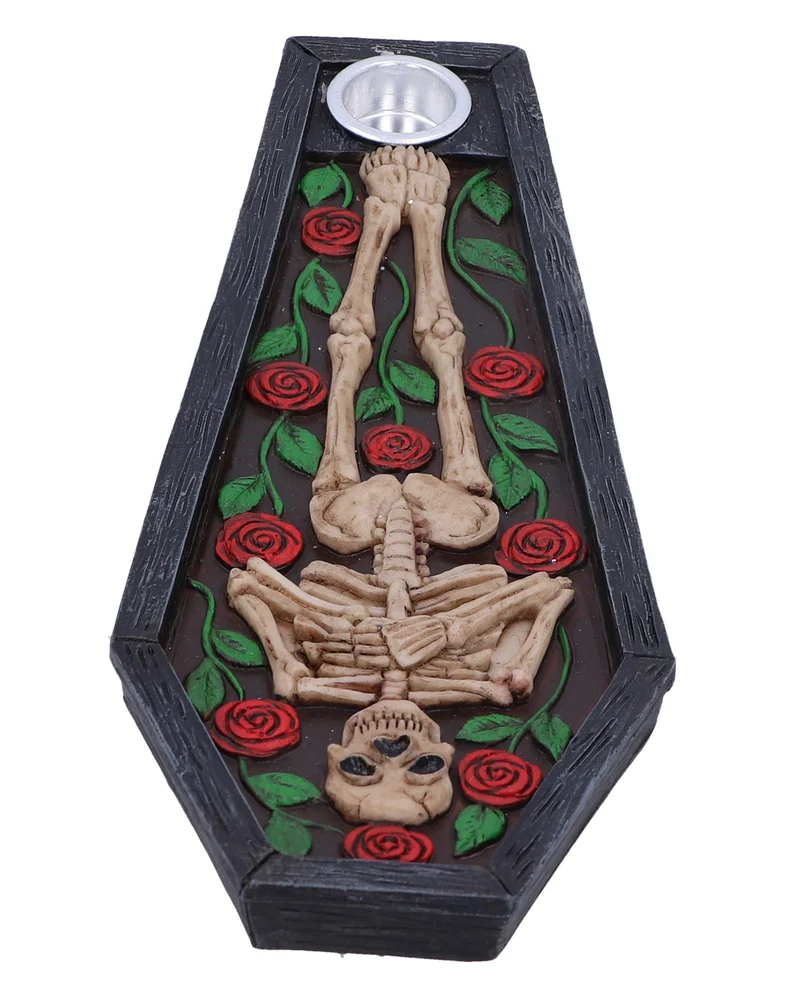 Rest in Roses Räucherstäbchen & Kegel Halter 21,5cm