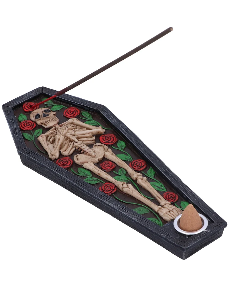 Rest in Roses Räucherstäbchen & Kegel Halter 21,5cm