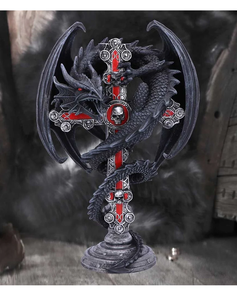 Gothic Guardian Kerzenständer 26,5cm
