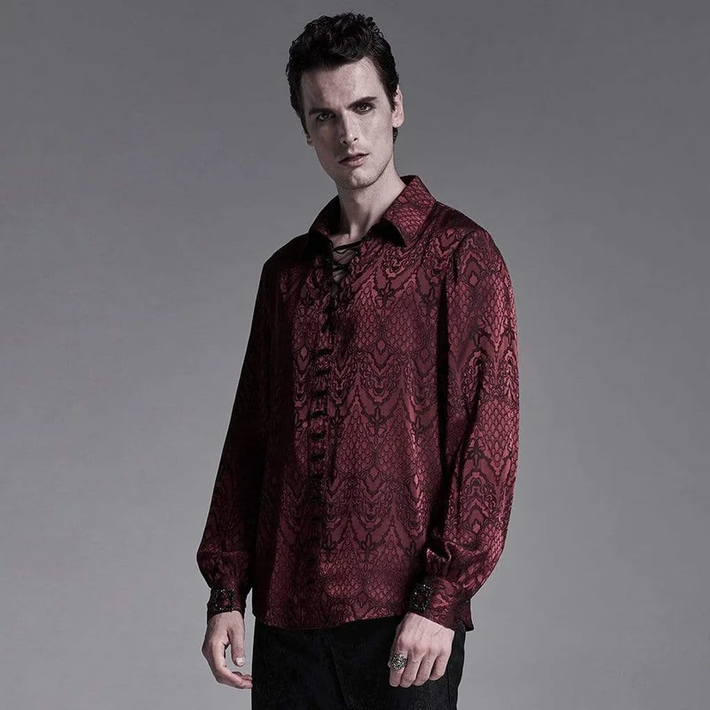 Herren Gothic Snakeskin Strappy Shirts