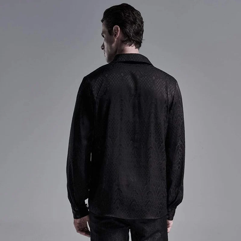 Herren Gothic Snakeskin Strappy Shirts