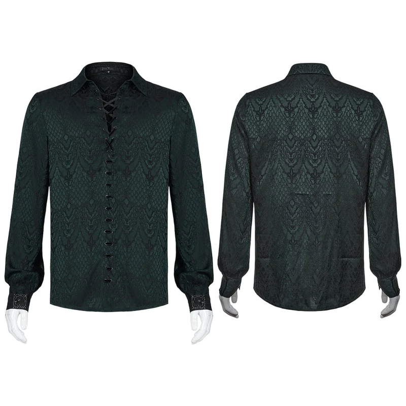 Herren Gothic Snakeskin Strappy Shirts
