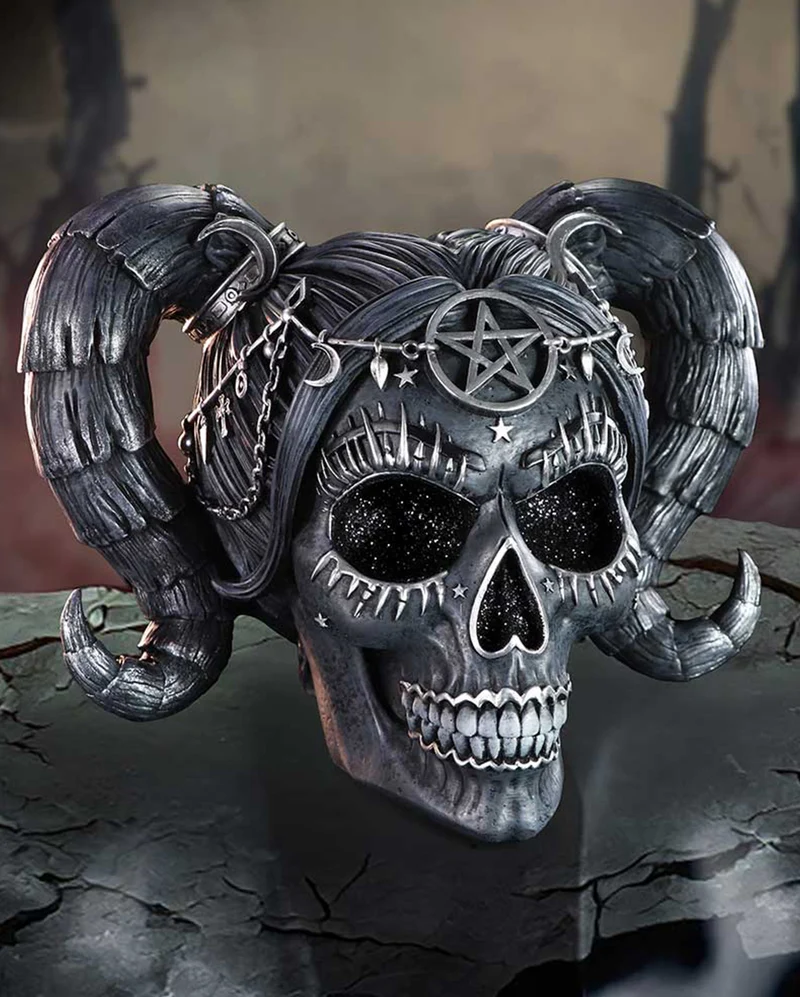 Drop Dead Gorgeous Harlequin Totenkopf 20,5cm