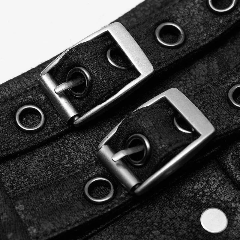 Gothic Slash Schultergurte für Herren mit Nieten und Ketten