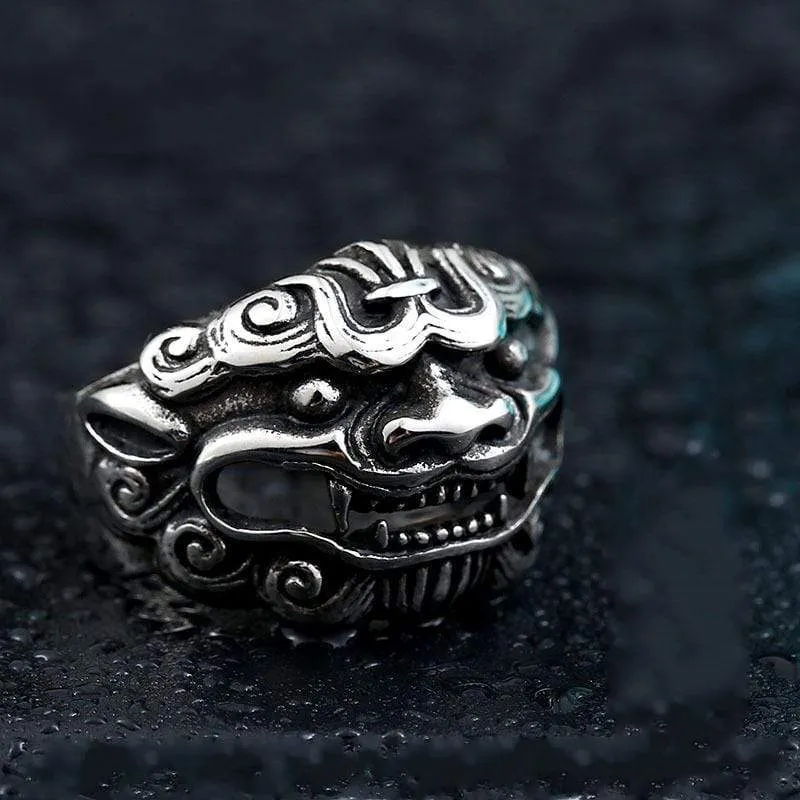 Herren Punk Lucky Kylin Ringe