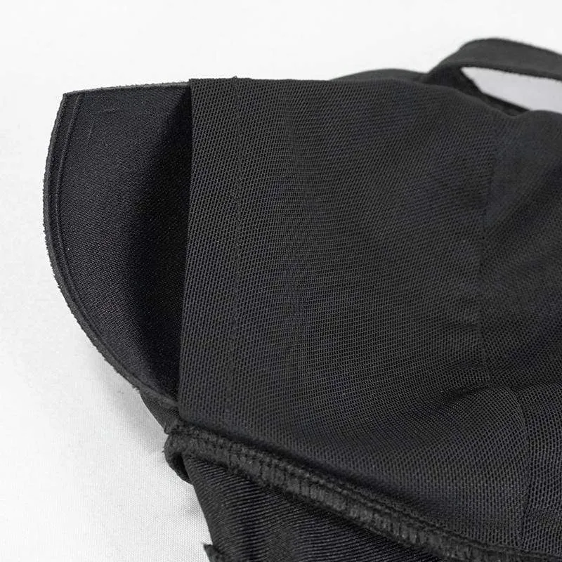 Frauen Gothic Black Schnür Bustiers Bikini Tops