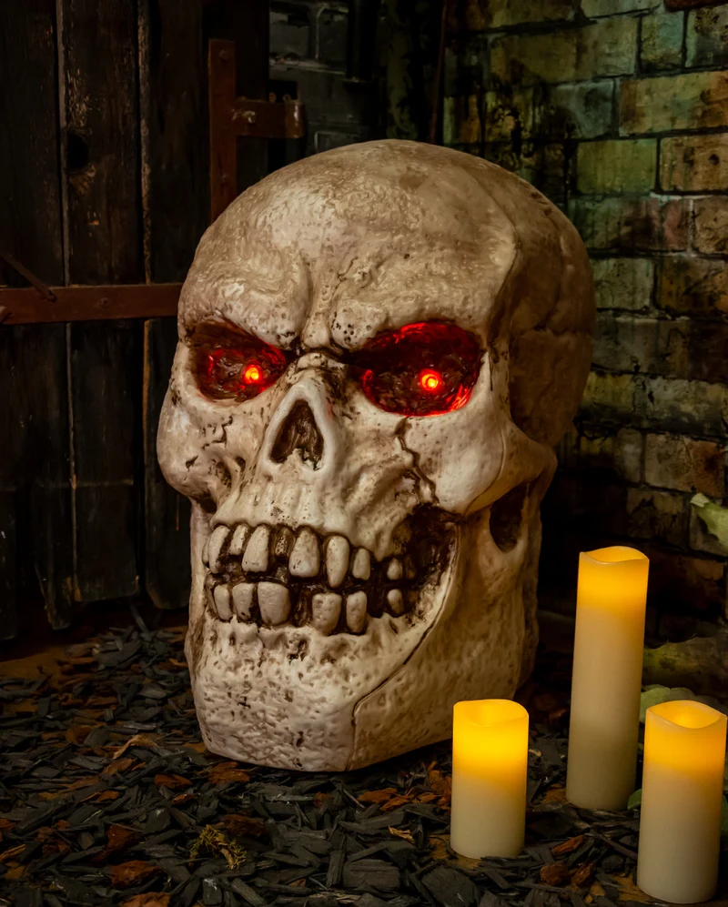 Gigantischer Totenkopf mit Licht & Sound 52cm