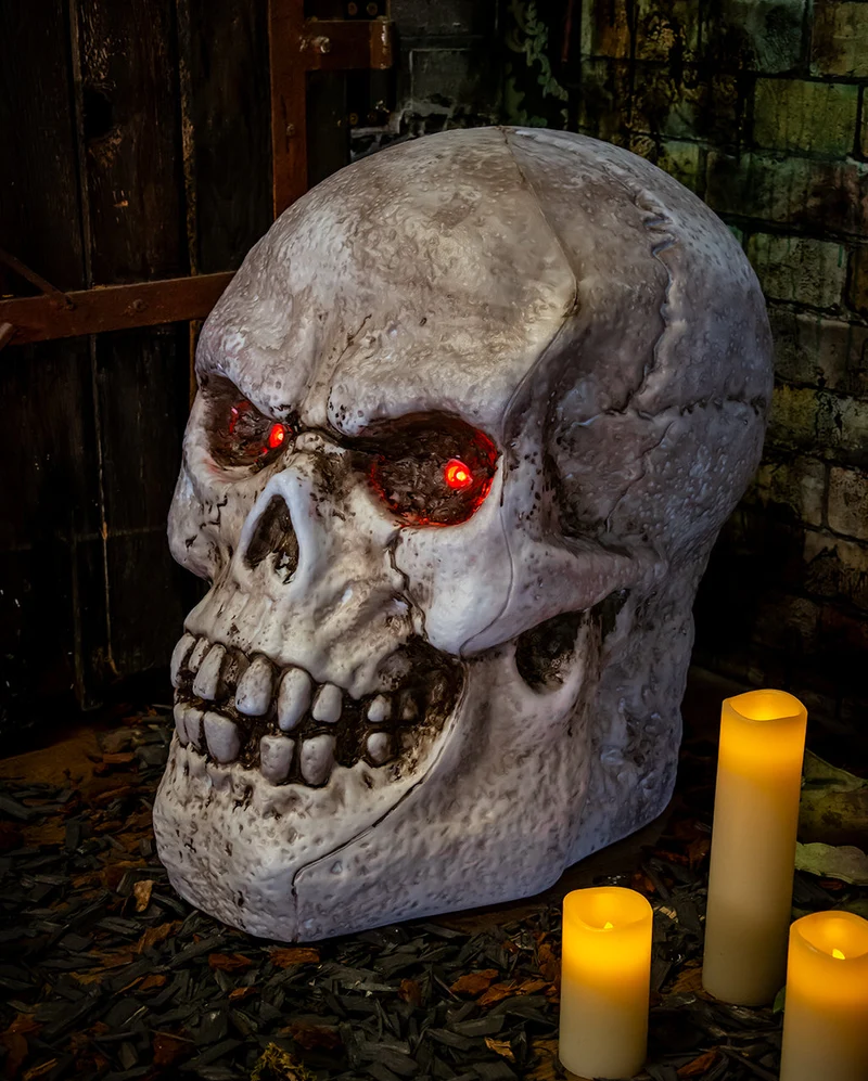 Gigantischer Totenkopf mit Licht & Sound 52cm
