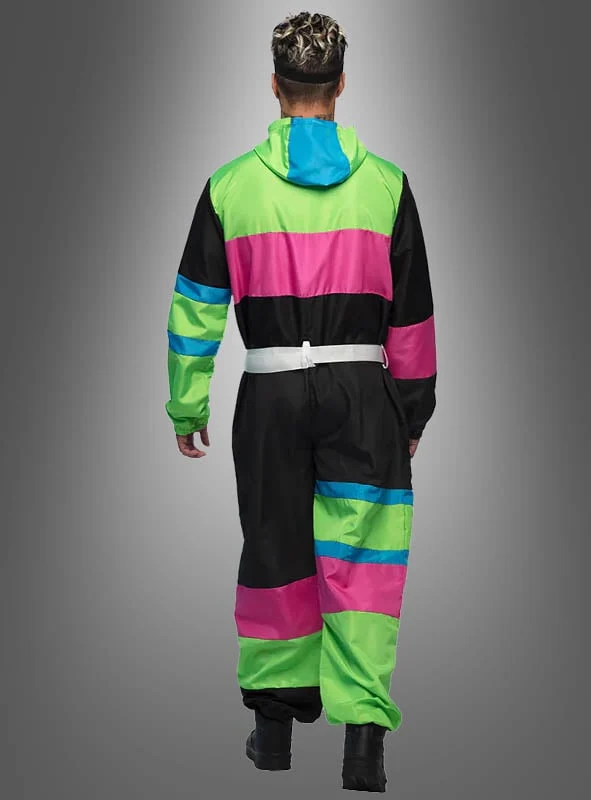 Retro Skianzug mit Brille
