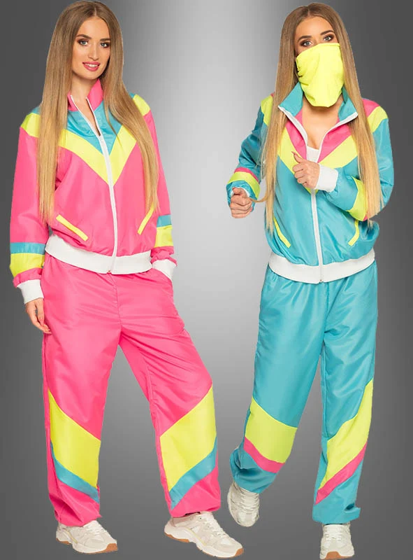 Neon Trainingsanzug 80er Jahre