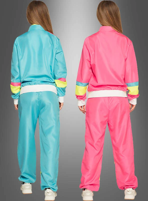 Neon Trainingsanzug 80er Jahre