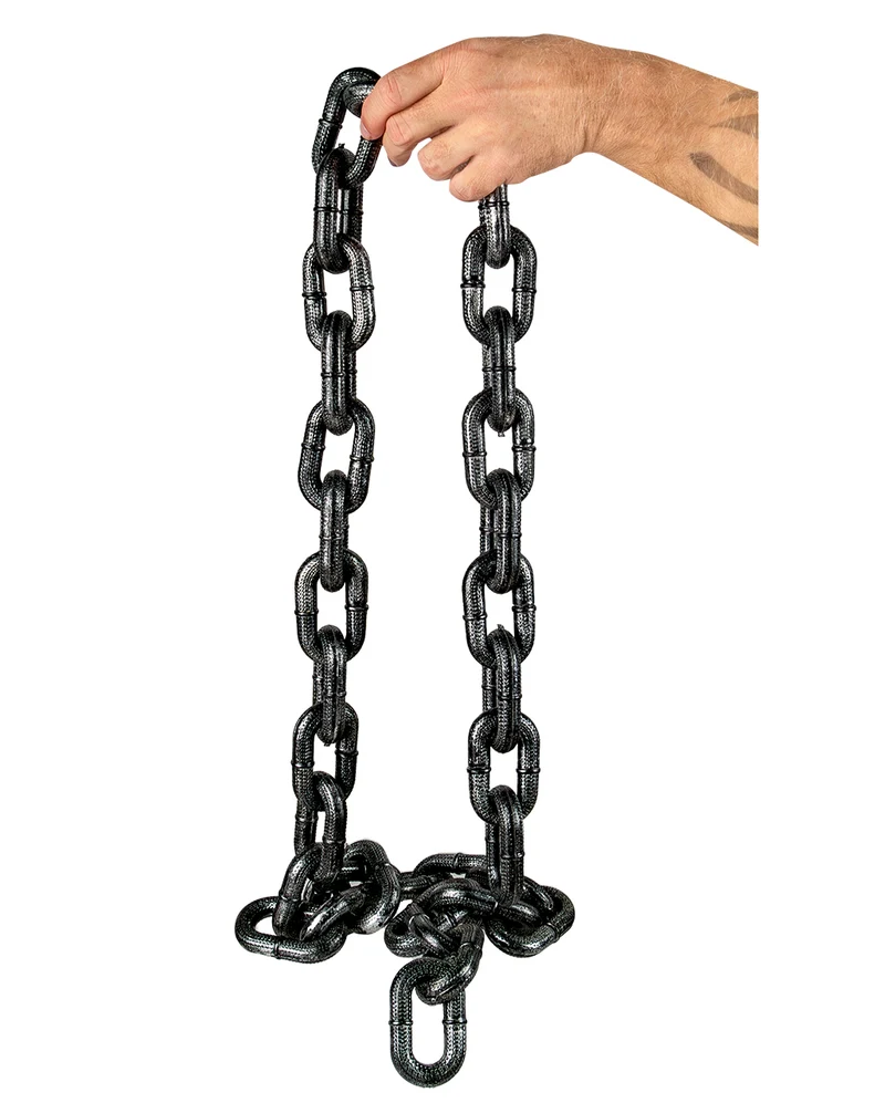 Antike Eisenkette aus Kunststoff 168cm