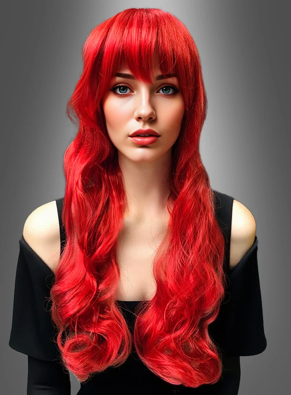 Langhaar Lockenperücke 80cm Godiva