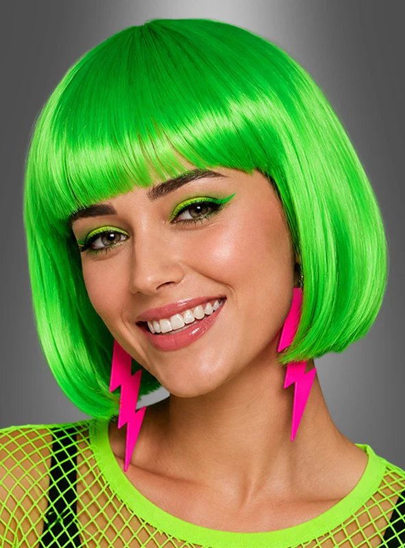 Farbenfrohe Foxy Neon Bobfrisur