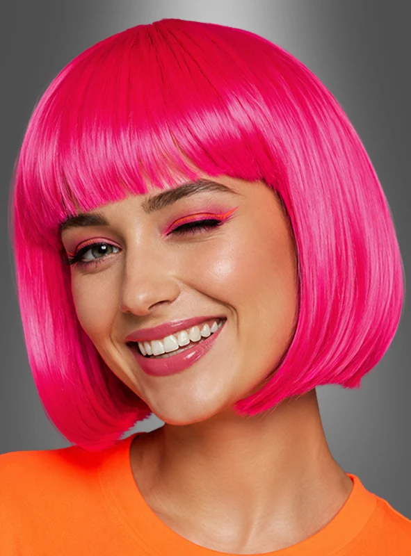 Farbenfrohe Foxy Neon Bobfrisur