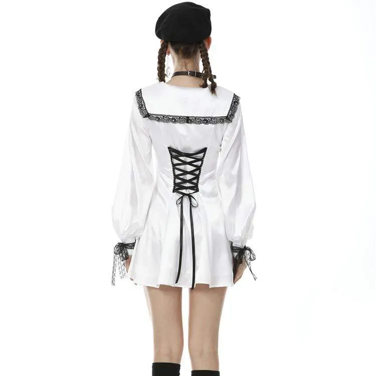 Damen-Hemdkleider mit JK-Revers, Abschlusskleid