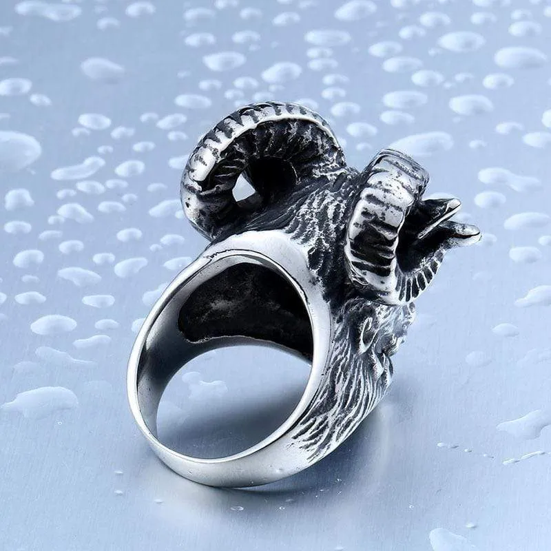 Herren Punk Schafskopf Ringe