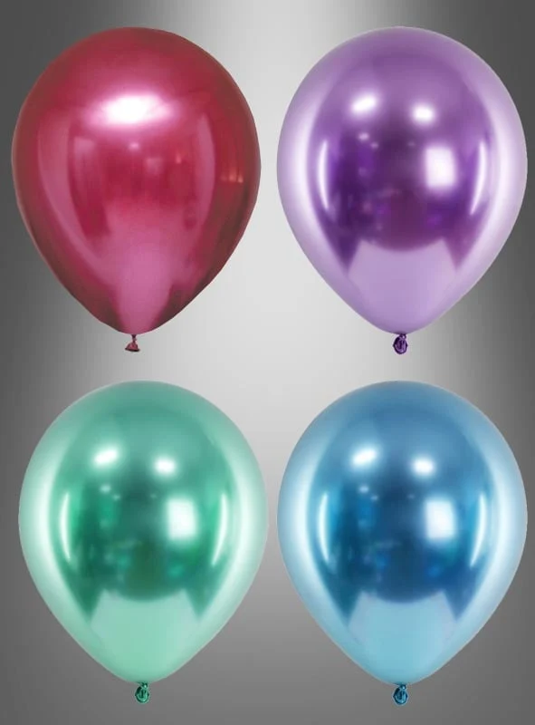 Glossy Ballons chrome Partydeko