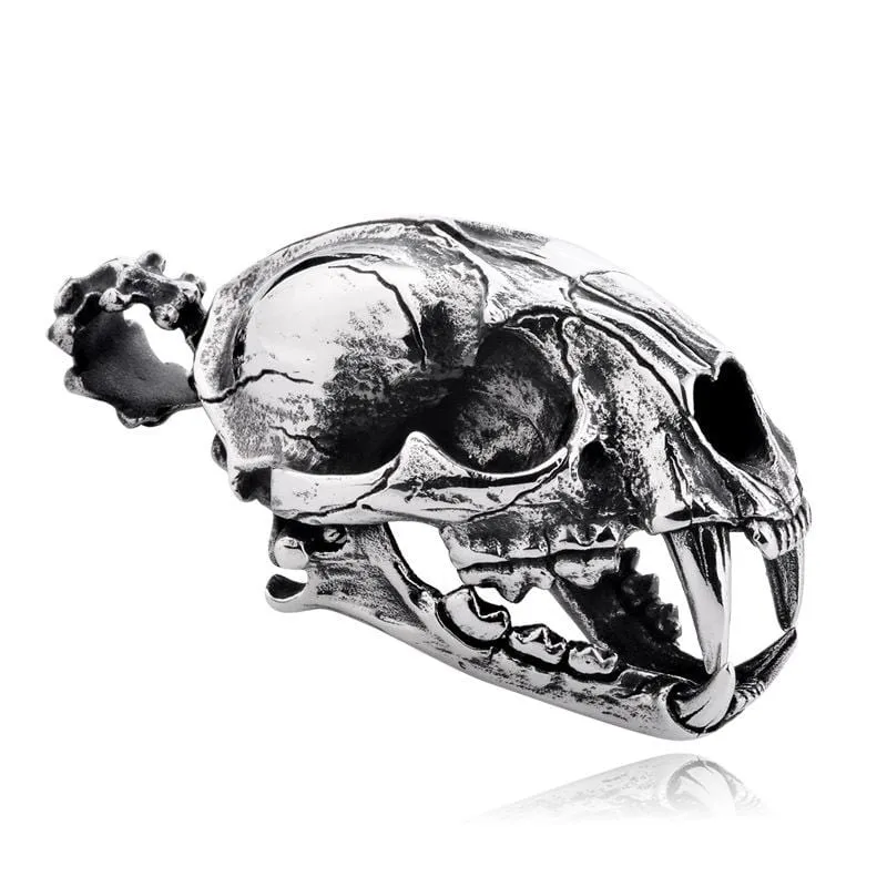 Herren Punk Ice Age Smilodon Halsketten
