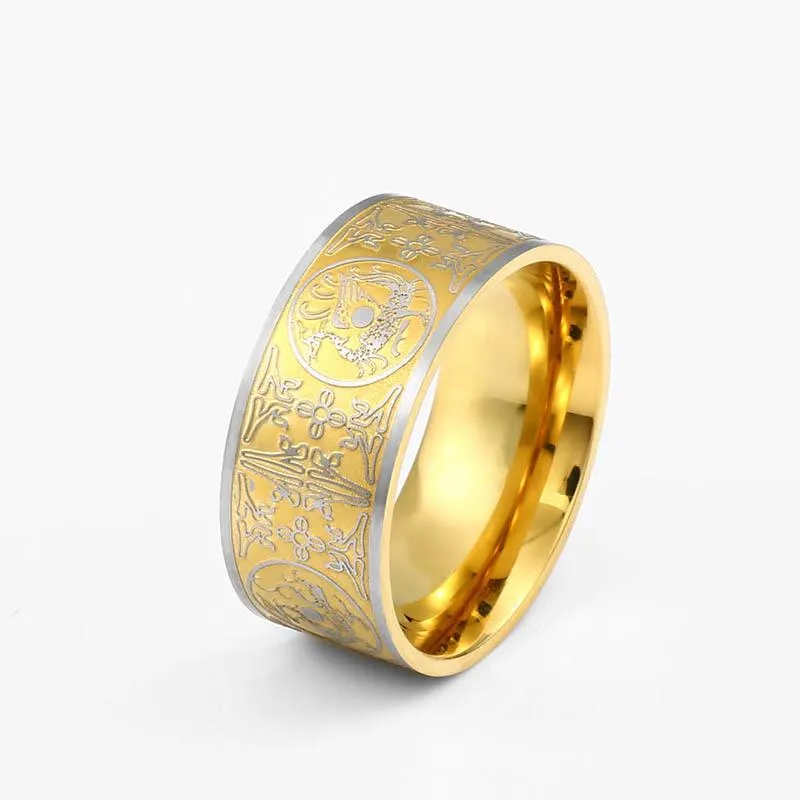 Herren Punk Four God Beast Ringe