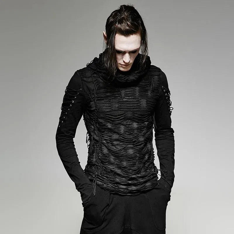 Herren Ripped Hole Kapuzenpullover