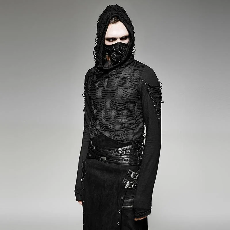 Herren Ripped Hole Kapuzenpullover