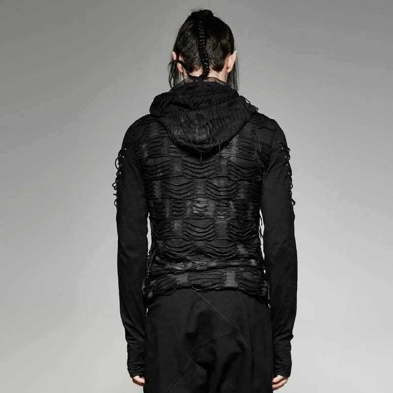 Herren Ripped Hole Kapuzenpullover