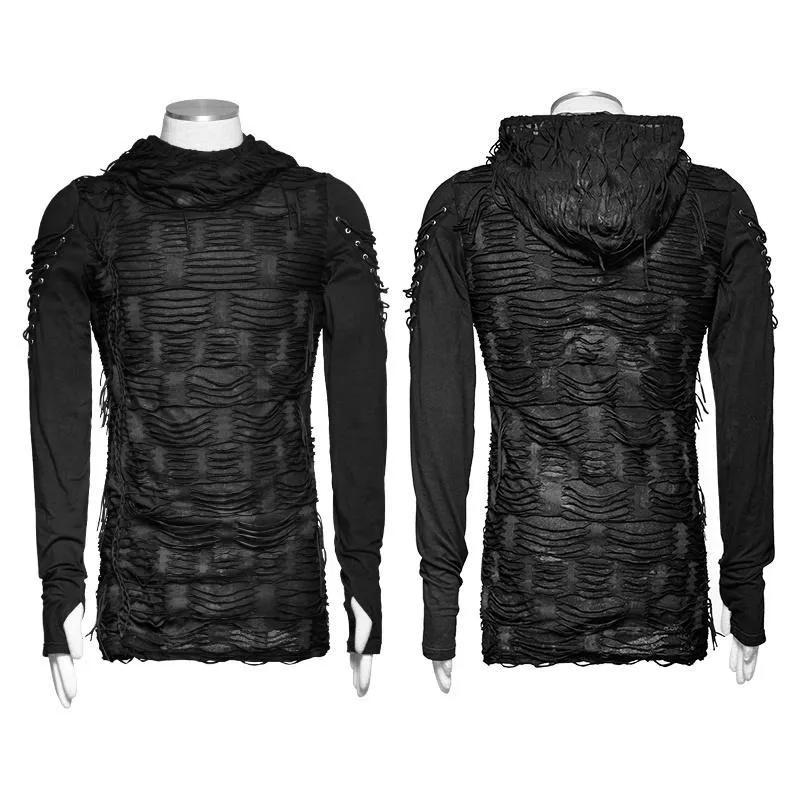 Herren Ripped Hole Kapuzenpullover