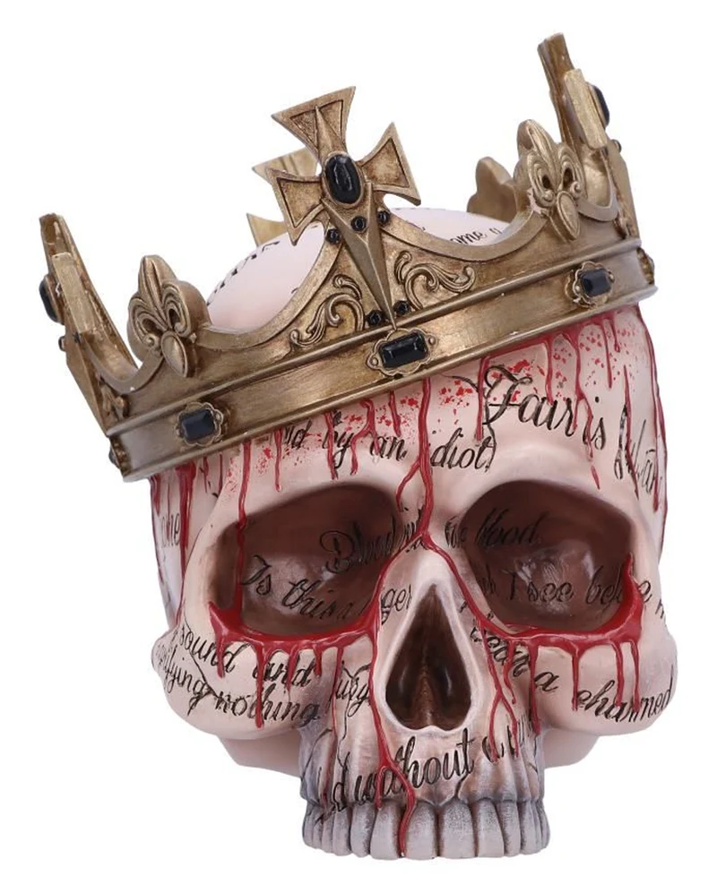 Macbeth Totenkopf mit Krone 15cm