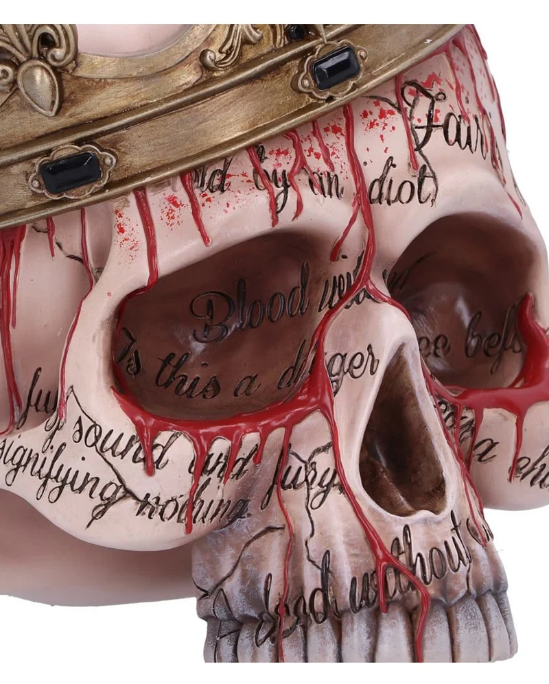 Macbeth Totenkopf mit Krone 15cm