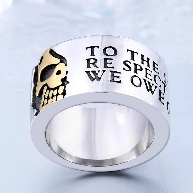 Herren Punk Skull Rings
