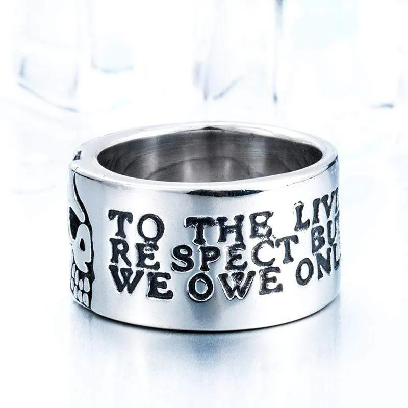 Herren Punk Skull Rings