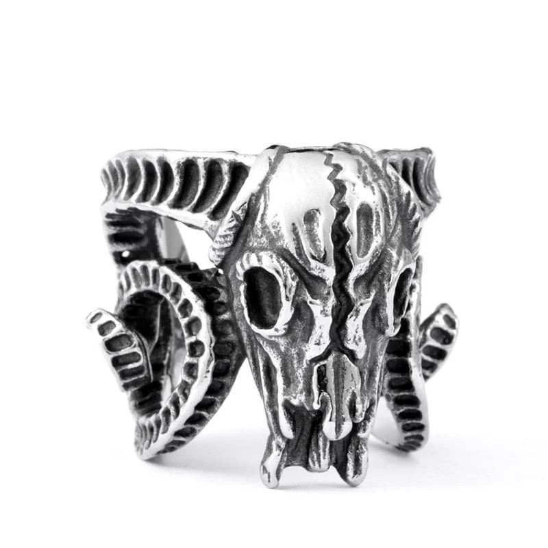 Herren Punk Schafskopf Ringe