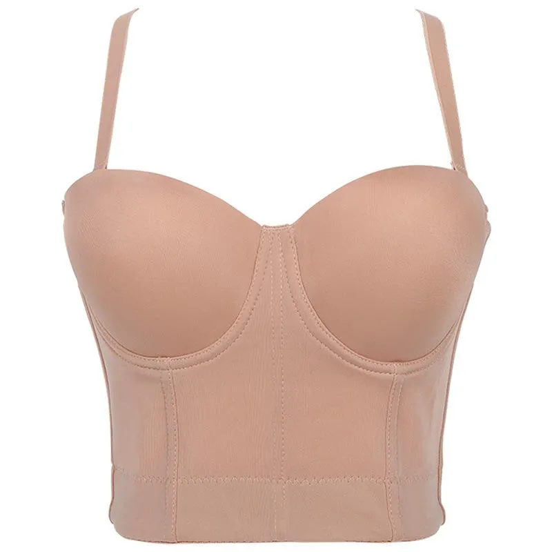 Frauen Grunge Pure Color Bustiers