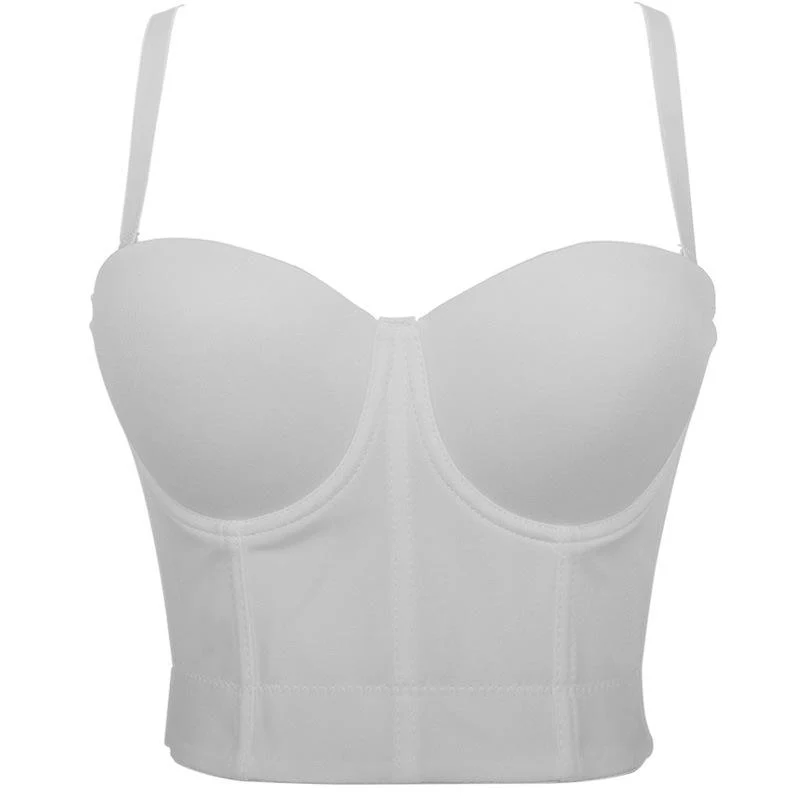 Frauen Grunge Pure Color Bustiers