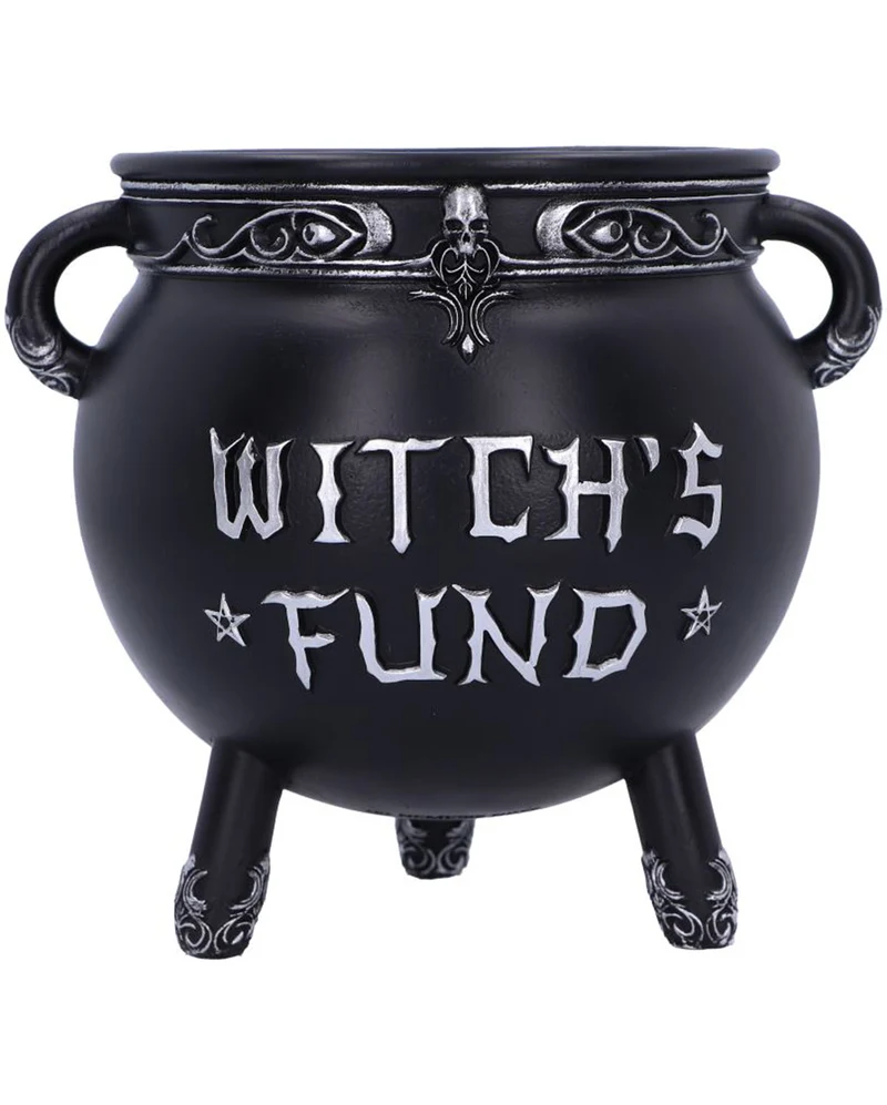 Hexenkessel Spardose "Witches Fund" 16,5cm