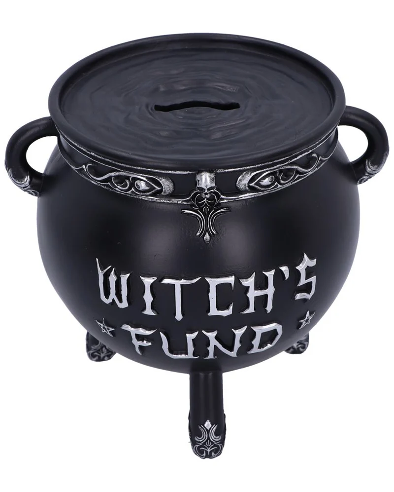 Hexenkessel Spardose "Witches Fund" 16,5cm