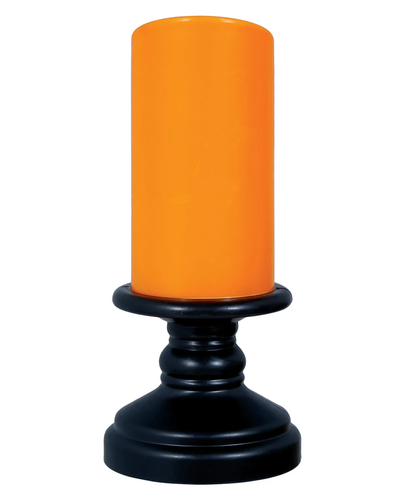 Kürbis Kerze mit LED 12,5cm