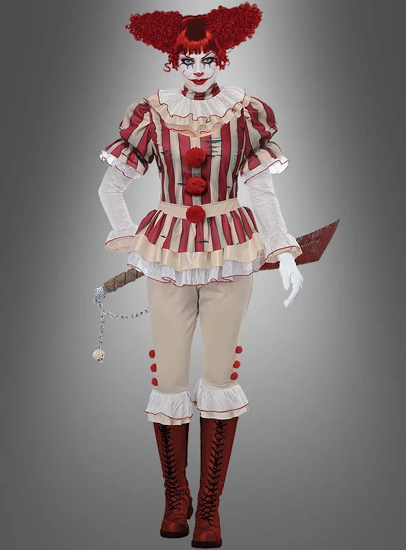 Böser Clown Damenkostüm