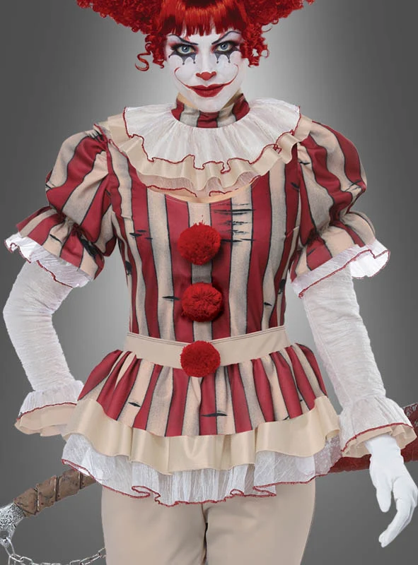 Böser Clown Damenkostüm
